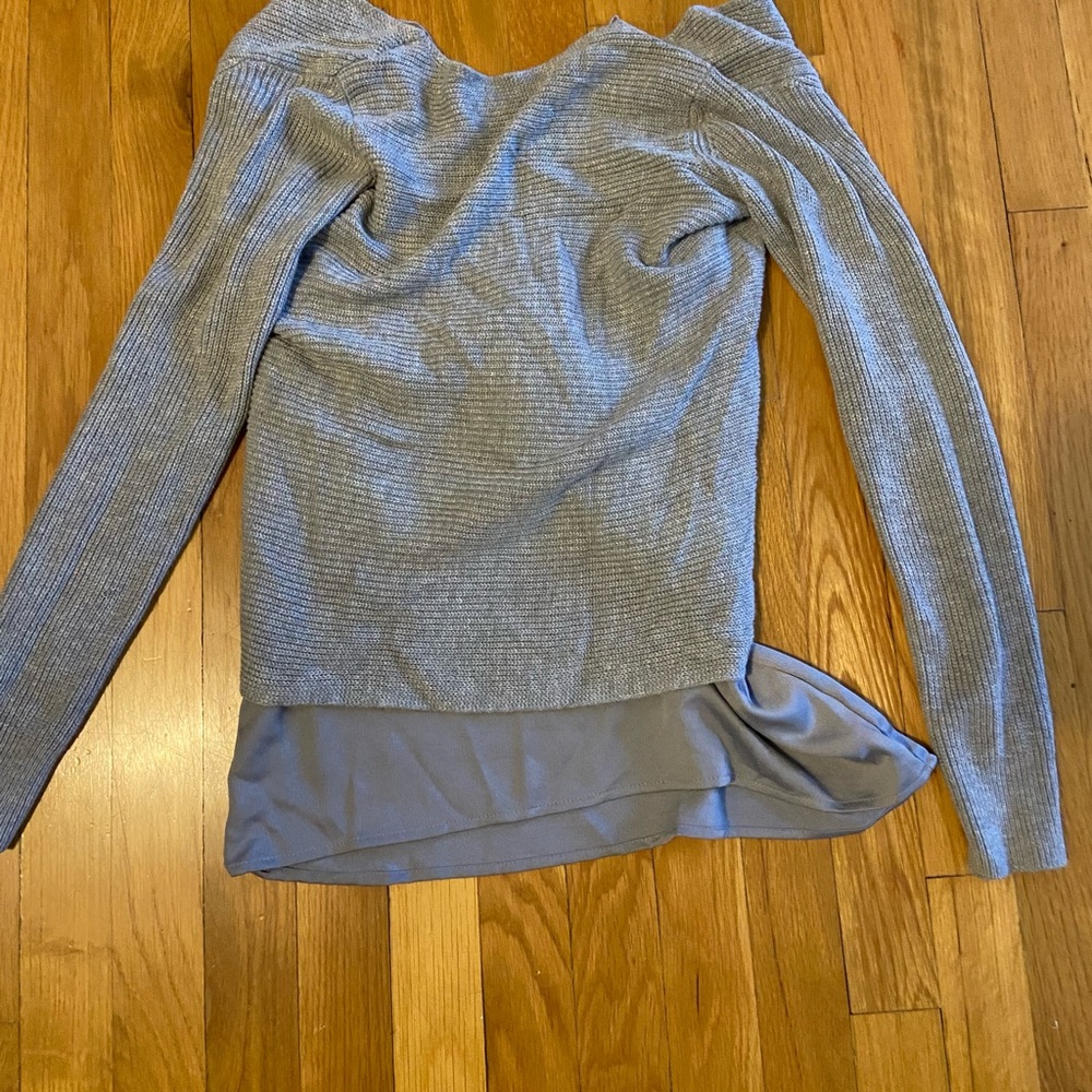 White House black market grey sweater
